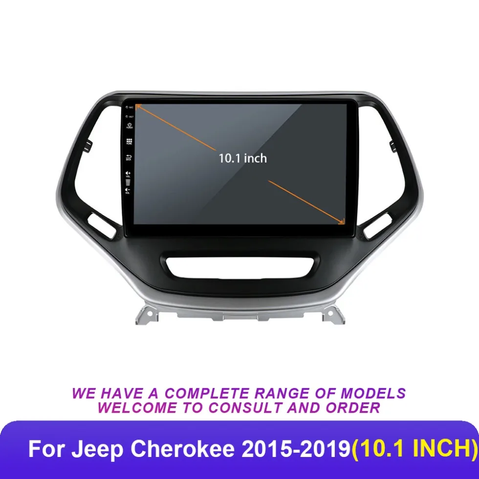 

Car Audio Fascia Frame Android 10.1 Radio for 10 Inch Touch Screen for Jeep Cherokee 2015-2019 Radio