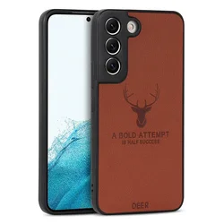 Deer Classic Soft Leather Case - Premium Design - Samsung A53 (Dark Brown)