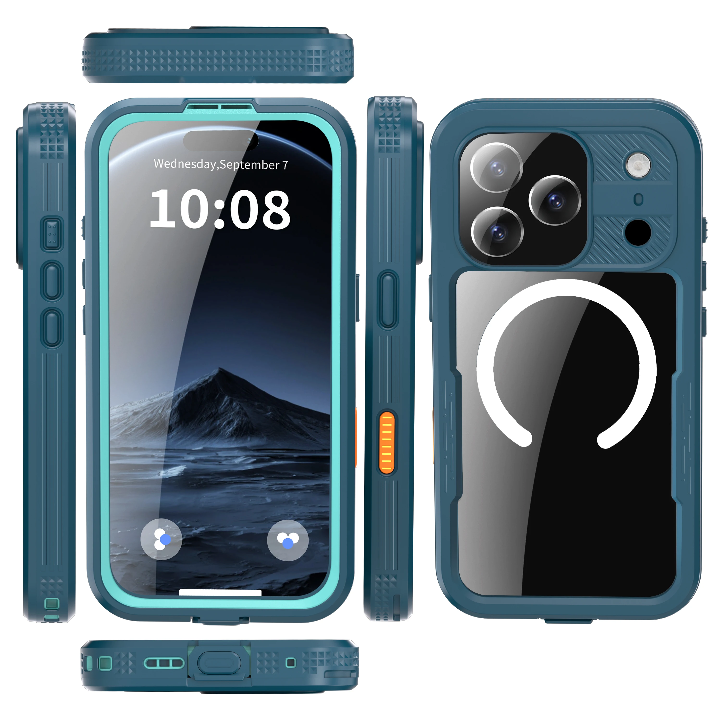 360 Degree Fully Protected Shock, Dust, And Snow Resistant IP68 Waterproof Phone case Suitable for iPhone 17Air 17 Pro max