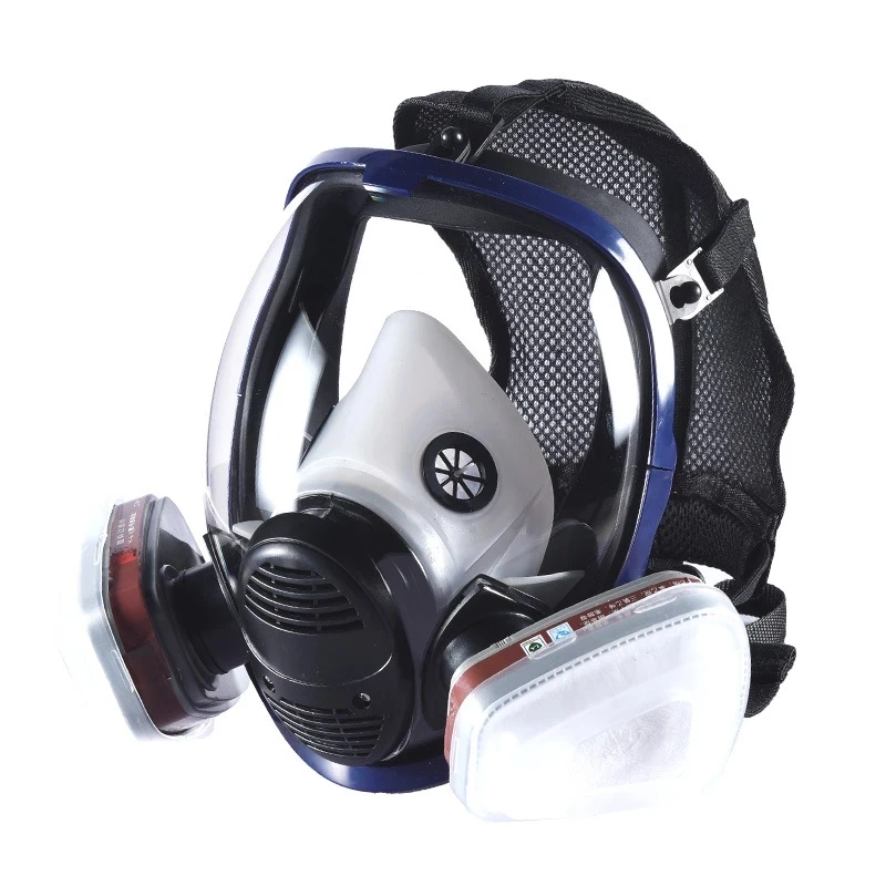 Chemical Gas Mask Respirator Anti-Fog Dust Proof Full Face Mask Filter For Industrial Acid Gas, Laboratory Welding Spray Paint