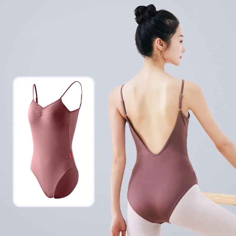 

Adult Breathable Costume Gymnastics Leotard Ballet Training Clothes Sleeveless Jumpsuit Dance Wear Ballet Leotards for women