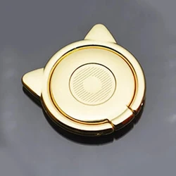 360° Rotating Magnetic Cat Phone Ring Holder and Universal Metal Mount (Gold)