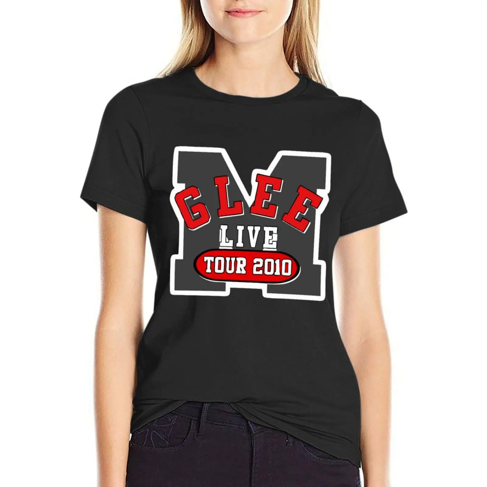 

Футболка Glee Live Tour m-erchandise, топы, эстетическая одежда, футболка для женщин