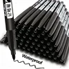 Permanent Marker Pen Drawing Markers Black Blue Red Waterproof Ink Sketch Pens Stationery Art School Supplies For Glass Metal 1