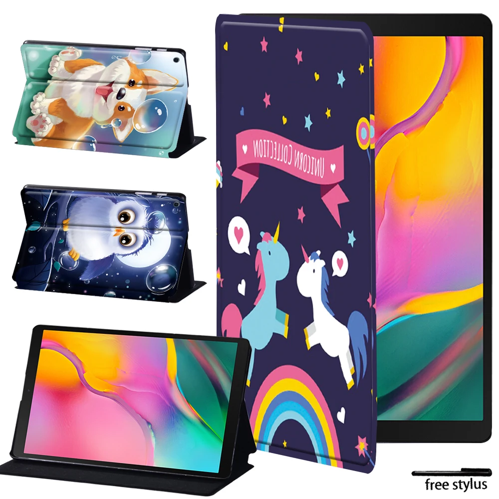 Tablet Suporte Capa para Samsung Galaxy Tab a8 10.5 a 10.1 T510 T515 10.5 T590 T595 à Prova de Choque Flip Couro Escudo Protetor