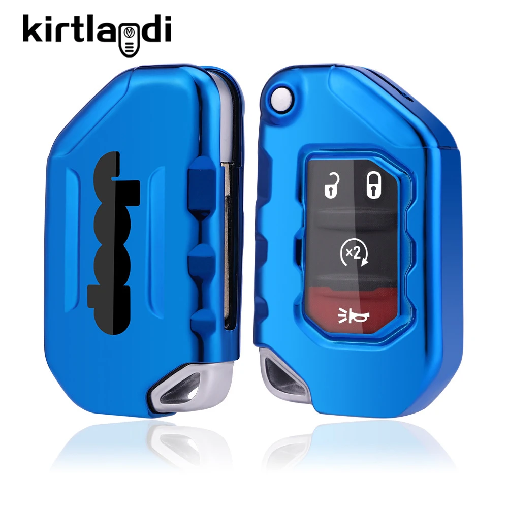 Car Key Case Cover For Jeep Gladiator Jt Wrangler Jl 2018 2019 Remote