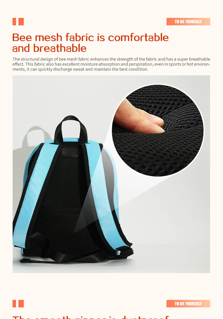 School Backpack Led Screen Cell Phone Programming DIY Pattern Lightweight Hard C