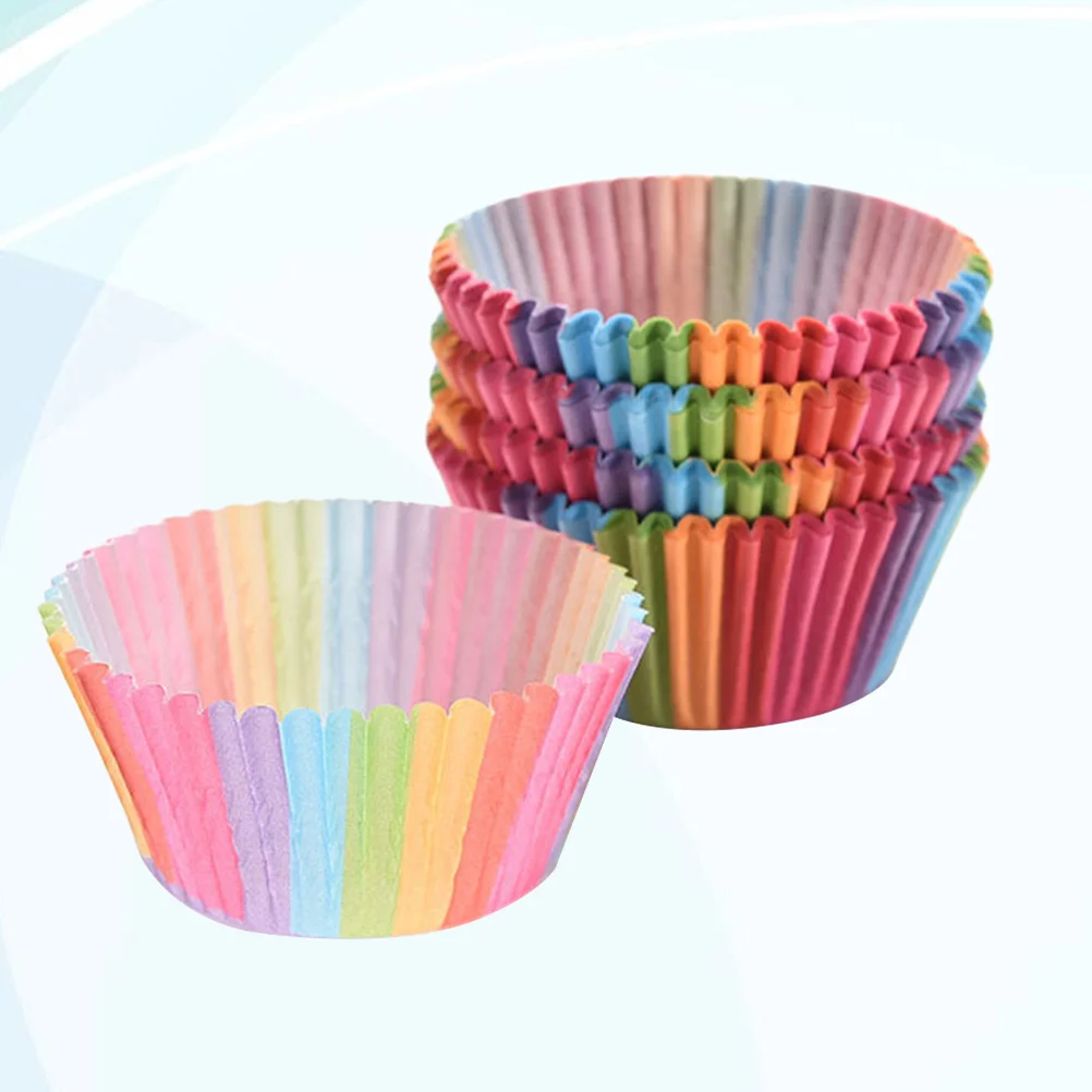 100 pcs Rainbow Cupcake Liner 1