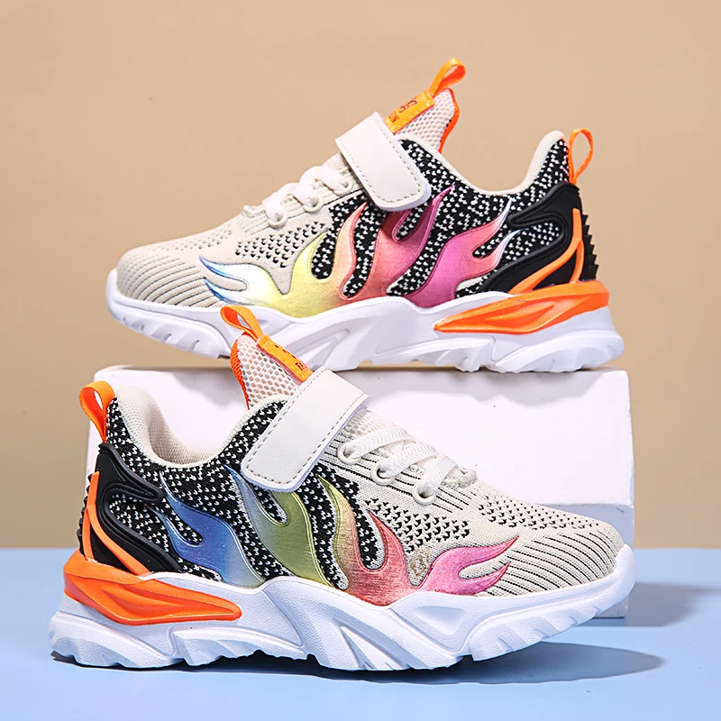 

Детские сетчатые кроссовки для мальчиков, дышащая спортивная обувь, легкие детские повседневные прогулочные туфли, уличная теннисная обувь для девочек, 2024