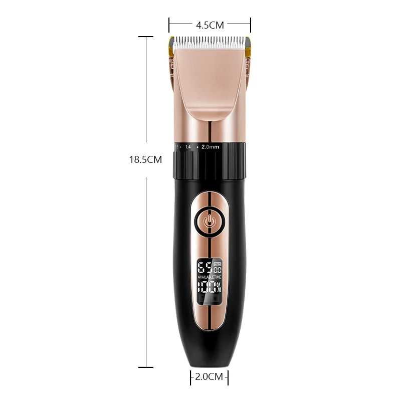 Máquina de Cortar Profissional para Barbeiro Aparador de Cabelo Máquina de Barbear Cabelo Recarregável Elétrico Corte Barba Forte Potência 12 Computers & Electronics
