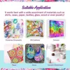 6ml Water Marbling Paint Kit Water Art Paint Set With Sketch Paper Arts Crafts For Girl Boy Creative Activities 6 Color 4