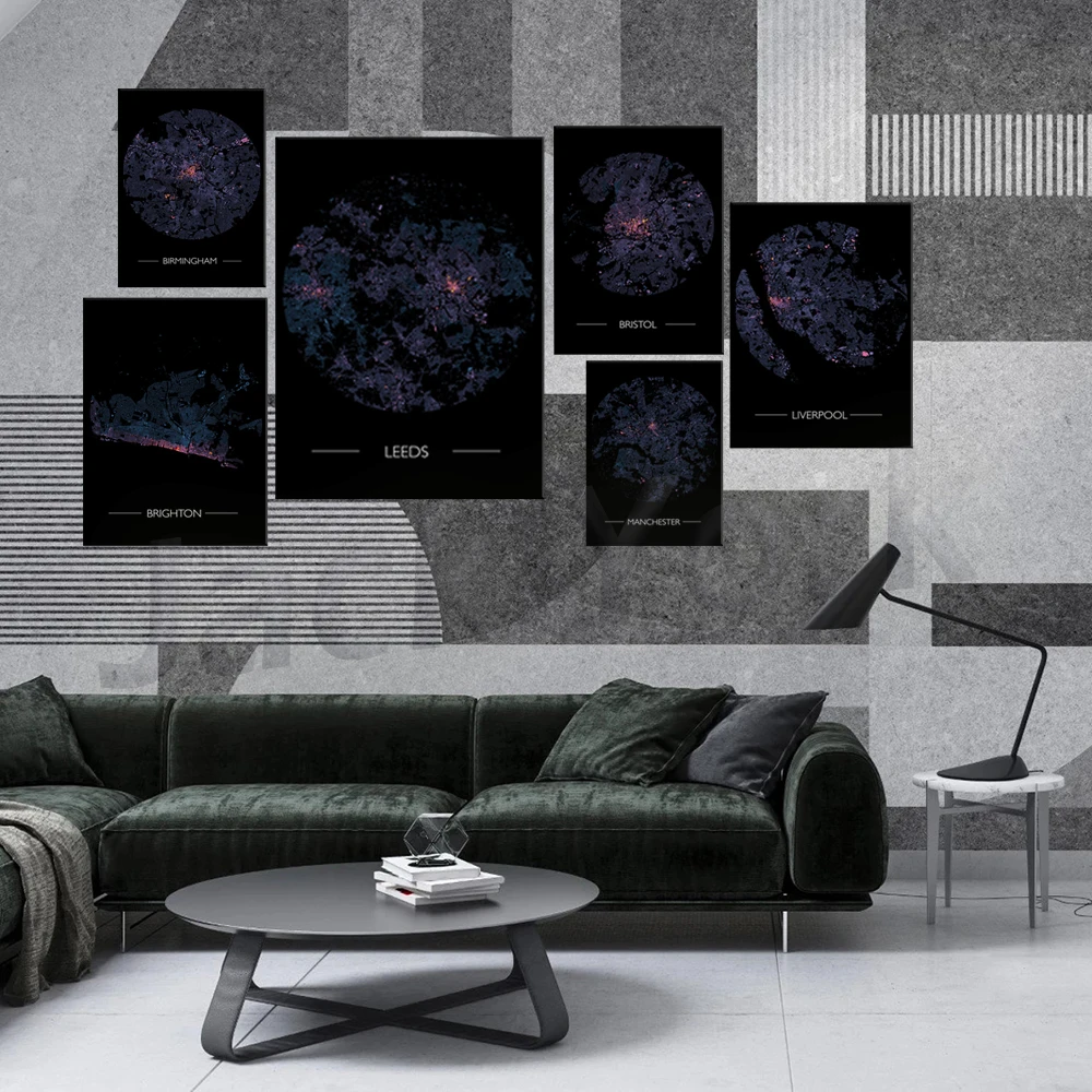 Mappa Di Reg, Mappa Di Londra, Mappa Di Pcba, Mappa Di Estedo, Mappa Di Londra, Stampa Murale Con Edifici Colorati Per Altezza