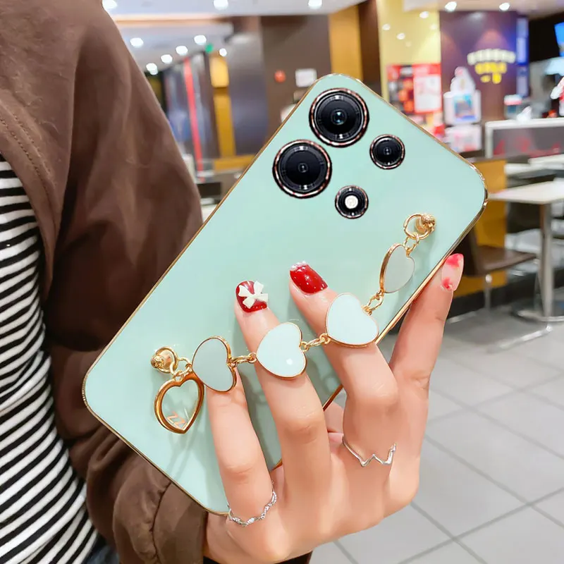 Luxury Plating Love Bracelet Anti-fall Smartphone Case - Sexy Cover Edition