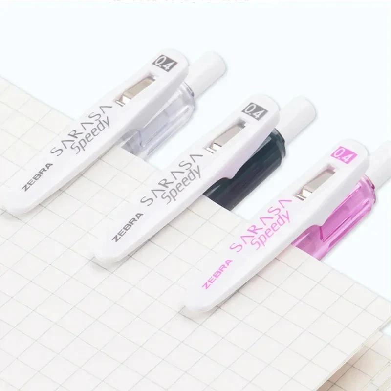 3pcs Japan ZEBRA Gel Pen 0.4/0.5mm JJZ33 Sarasa Speedy Black