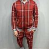 New Zipper Set Colorful Plaid Men Casual Autumn Tracksuit Set Male Sweatshirt Pocket Fashion Jackets Men Tracksuit Sets Mens set 4