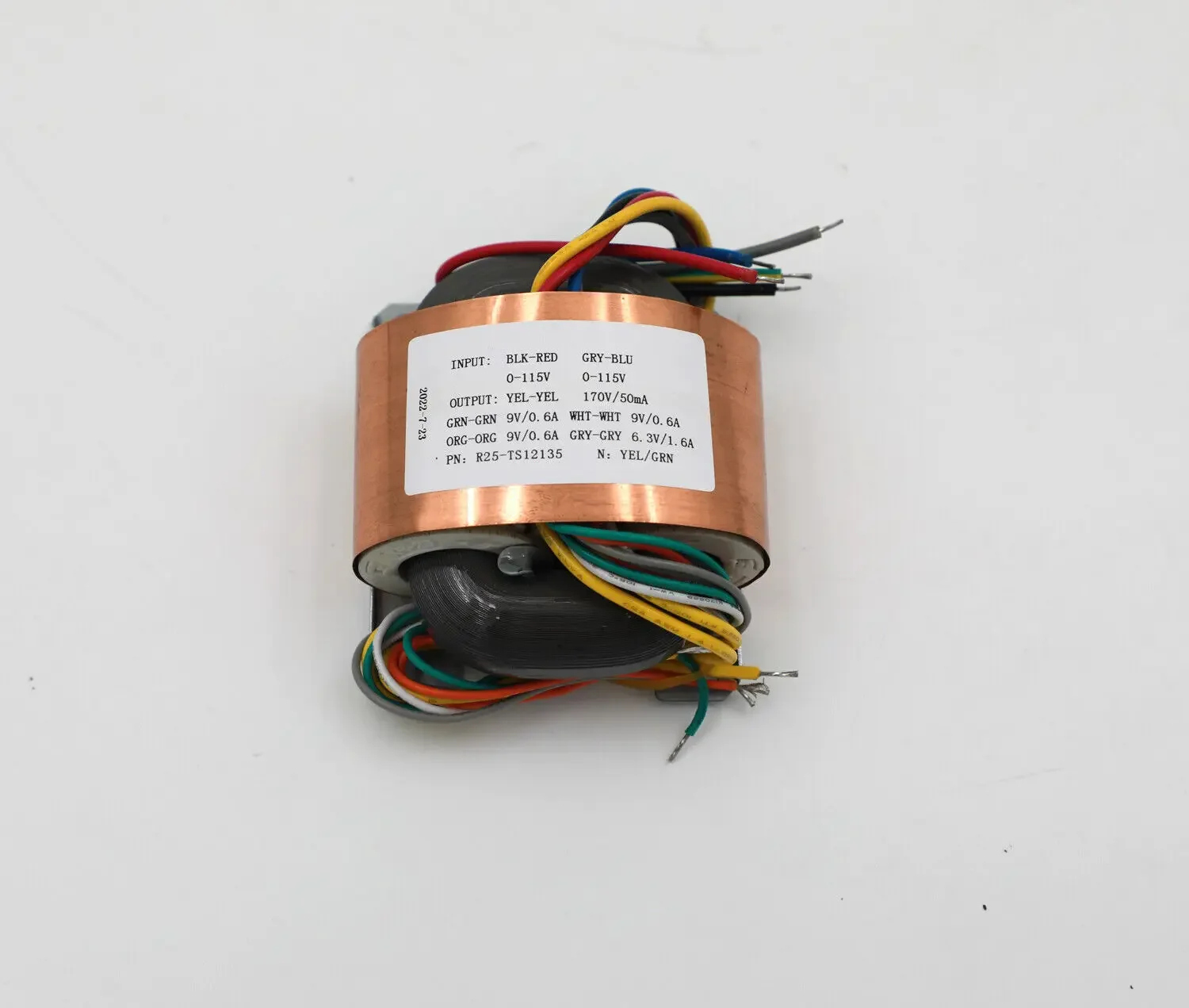 R-núcleo Transformador 0115v a 170v Mais 6.3v Mais 9v para Ad1865 Nos Tubo Dac Diy 35w