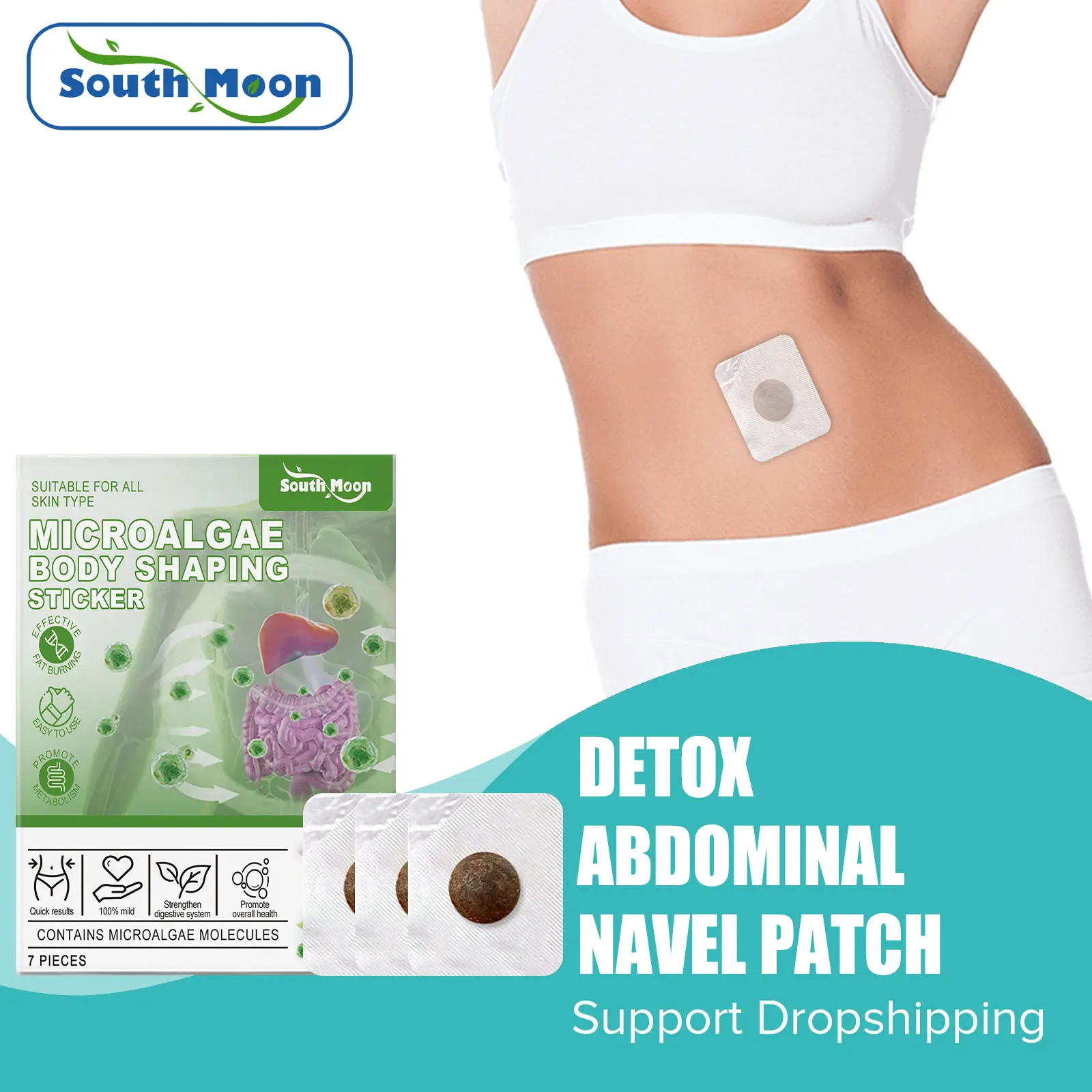 Detox Navel Patch Body Shaping Weight Loss Firm Lift Intestinal Toxin Cleansing Inhibit Fat Accumulation Belly Slimming Sticker