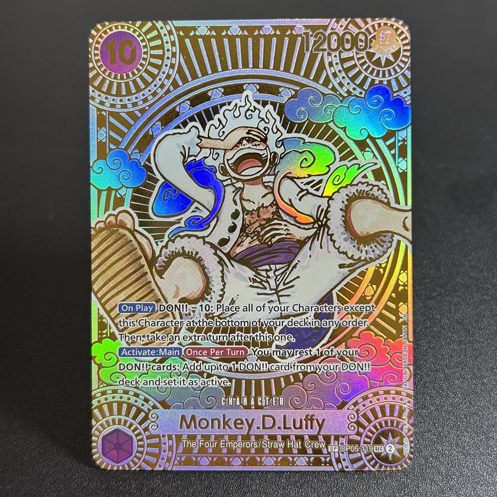 Anime One Piece Diy OPCG Proxy Game Cards Monkey.D.Luffy series
