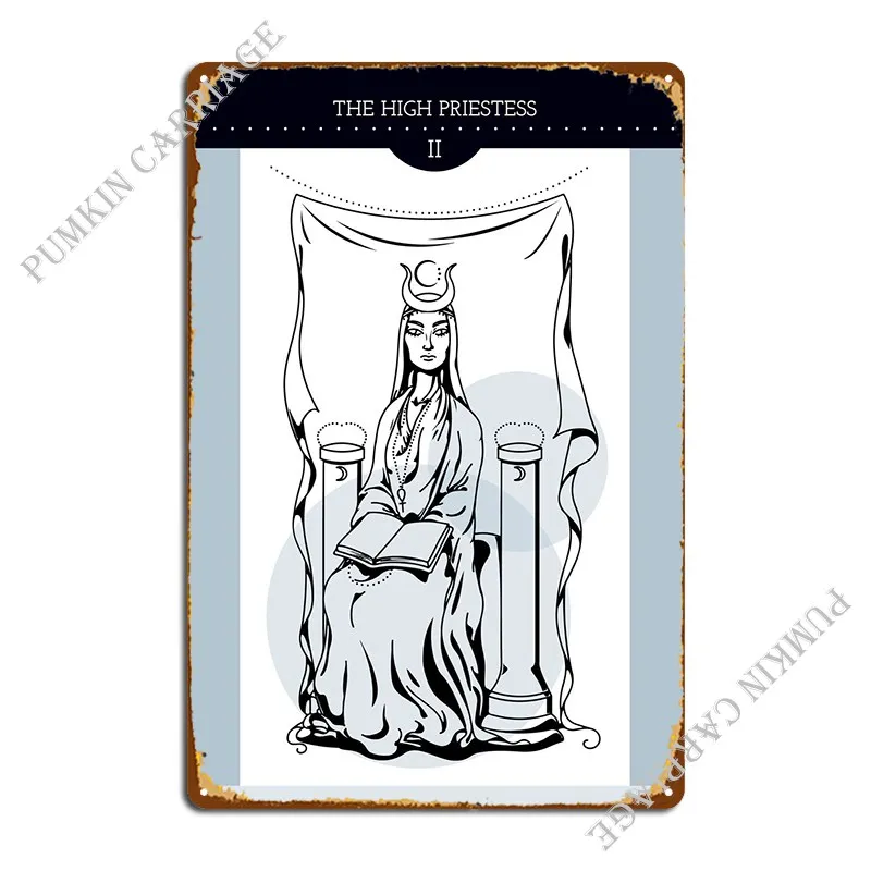 

The High Priestess Metal Sign Design Pub Club Designer Garage Garage Tin Sign Poster