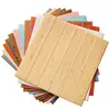35*35cm 10Pcs 3D Wood Grain Wall Sticker Self Adhesive Waterproof Living Room Kitchen Background Wall Decoration 6