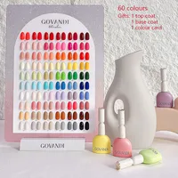 60 Colors Korean Style Loverly Macaron Gel Polish Set 15ML UV Gel Enamel Manicure Salon Soak Off Nail Polish Kit With Color Card