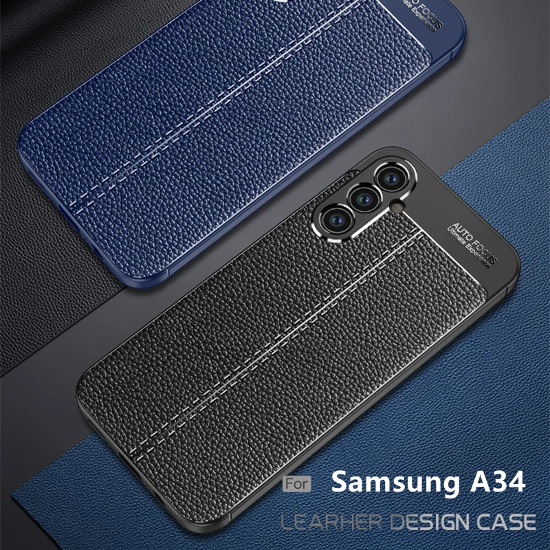 Per Cover Samsung Galaxy A34 Custodia Per Samsung A34 Capas Back Antiurto Tpu In Morbida Pelle Per Fundas Samsung A73 A53 A54 A34 A 34
