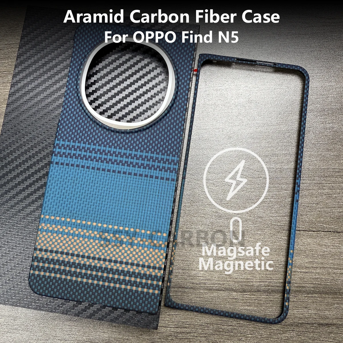 Ultra-Thin Lightweight Real Carbon Fiber Aramid Magnetic Phone Case, Magsafe Compatible