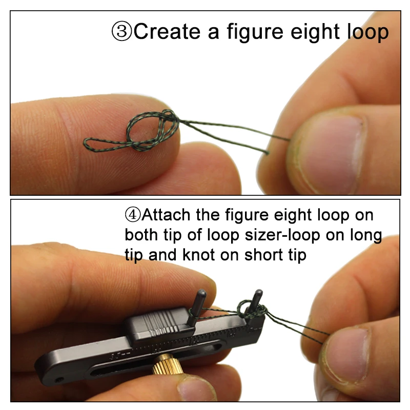 Carp fishing knots : Figure of eight loop