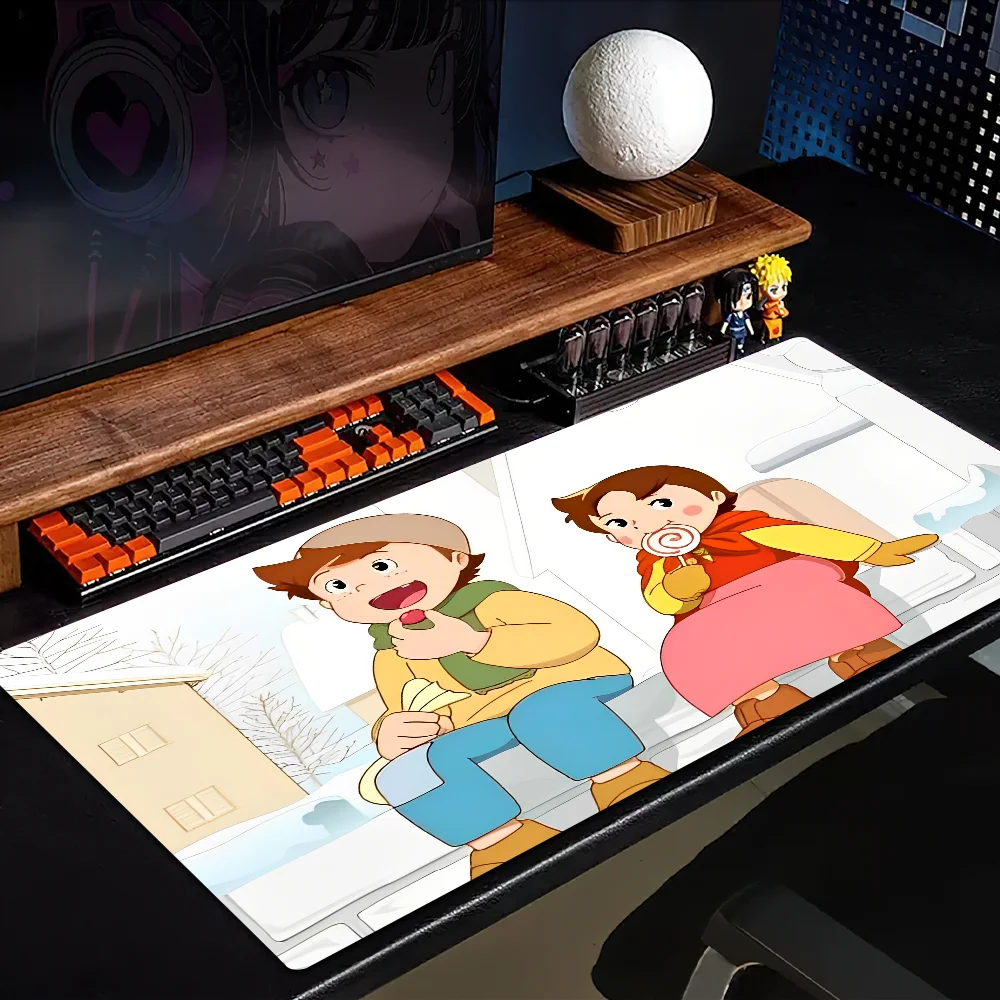 Heidi Cartoon Cool Large Gaming Mouse Pad XL Locking Edge Size For Game Keyboard Pad For Gamer 6
