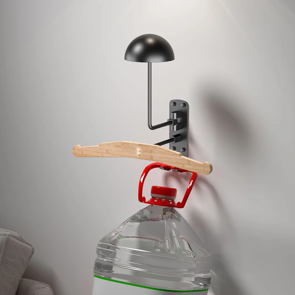 Motorcycle Helmet Holder Motorcycle Wall Hat Holder 180° Rotation Wall Mounted Helmet Storage Bicycle Helmet Holder Stand Hook