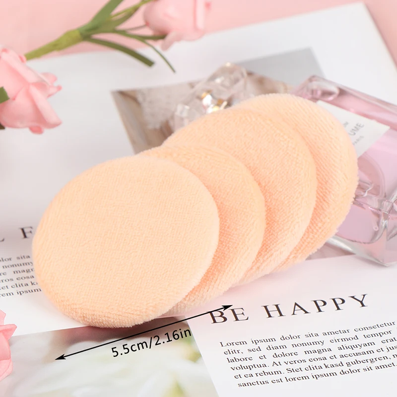 6Pcs/bag Round Shape Facial Face Body Powder Foundation Puff Makeup Portable Soft Cosmetic Puff Women Beauty Tool