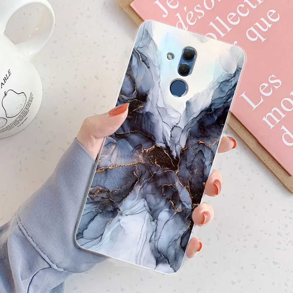 Elegant Marble Chic Girl Silicone Clear Phone Case - Protective Bumper Cover