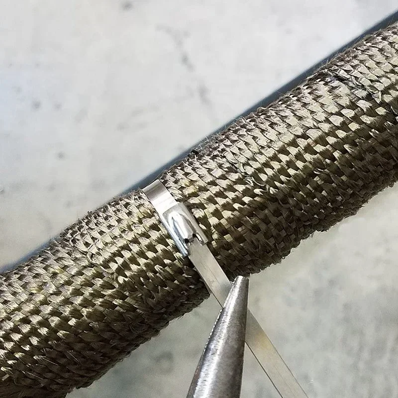 Stainless Steel Metal Cable Ties 20 Pcs Exhaust Wrap Coated Locking Metal Zip-Exhaust Multifunctional Locking Cable Ties cable ties,cable tie,nylon cable ties,nylon zip ties