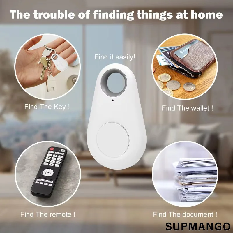 Anti Lost Tracker Mini Wireless For Pets Wallet Keys Bag Dog Cat Finder Locator Tag Child Lost Search Location Record