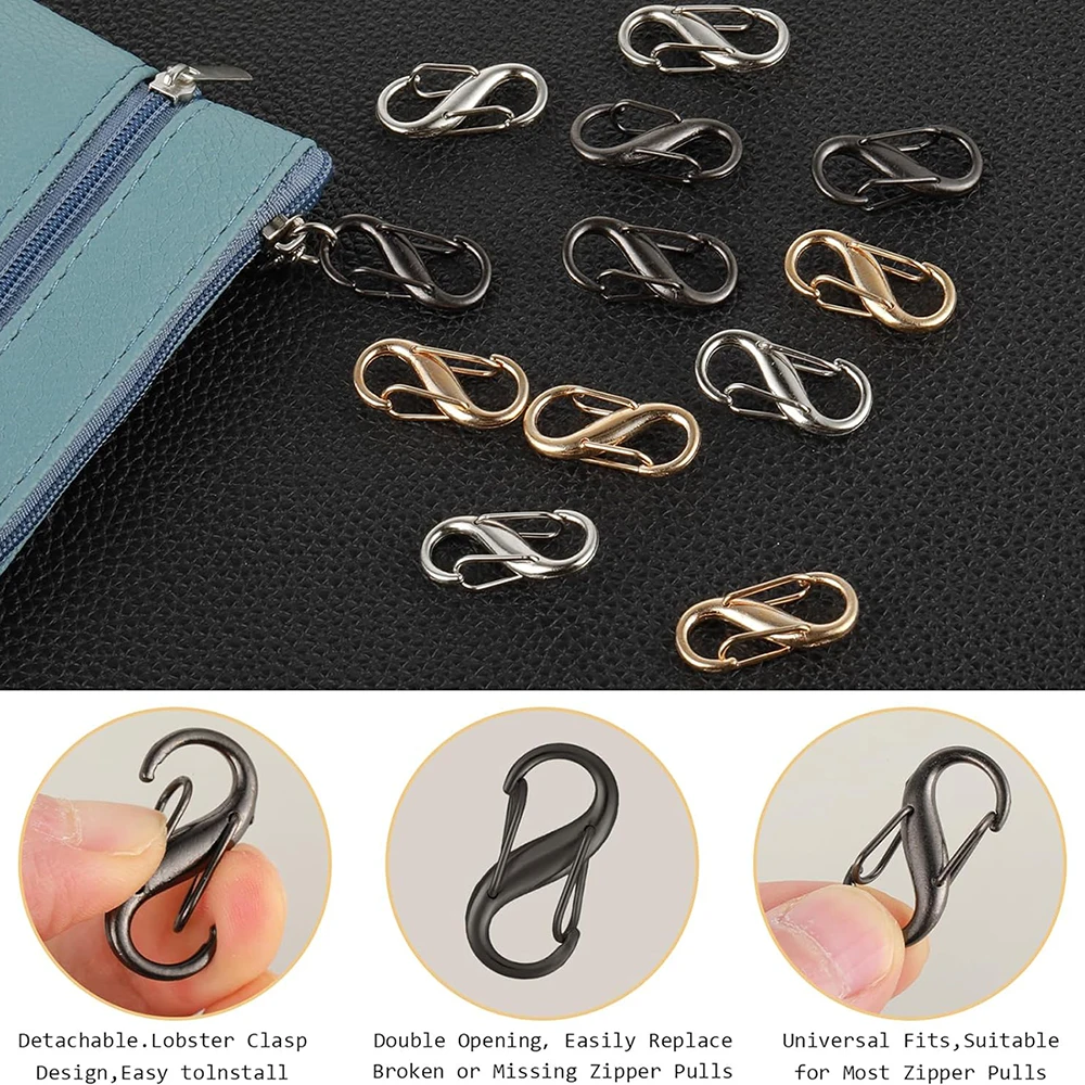 Mabor - 4 clip per cerniera antifurto, chiusure a