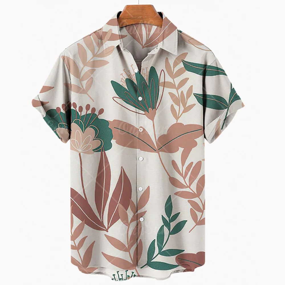 thumbnail image 1 of Camisas gráficas con sombras de palmeras para hombres, ropa con impresión 3D, camisas hawaianas de playa, blusas Y2K de manga corta, ropa vintage, blusa con solapa, 1 of 5