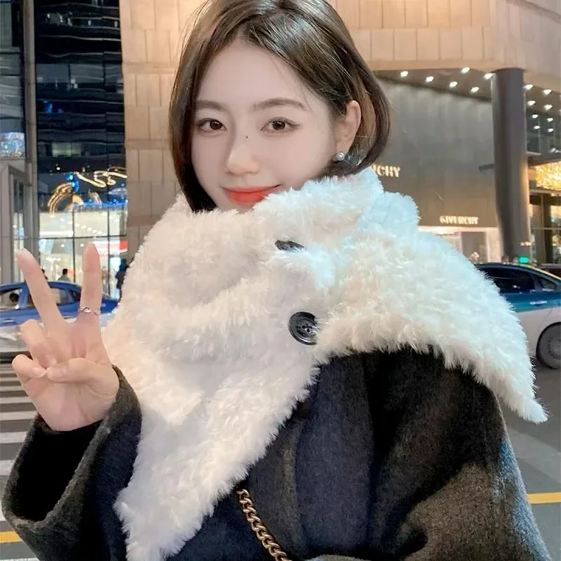 Рисунок 2 - Милая плюшевая шаль шарф зимние