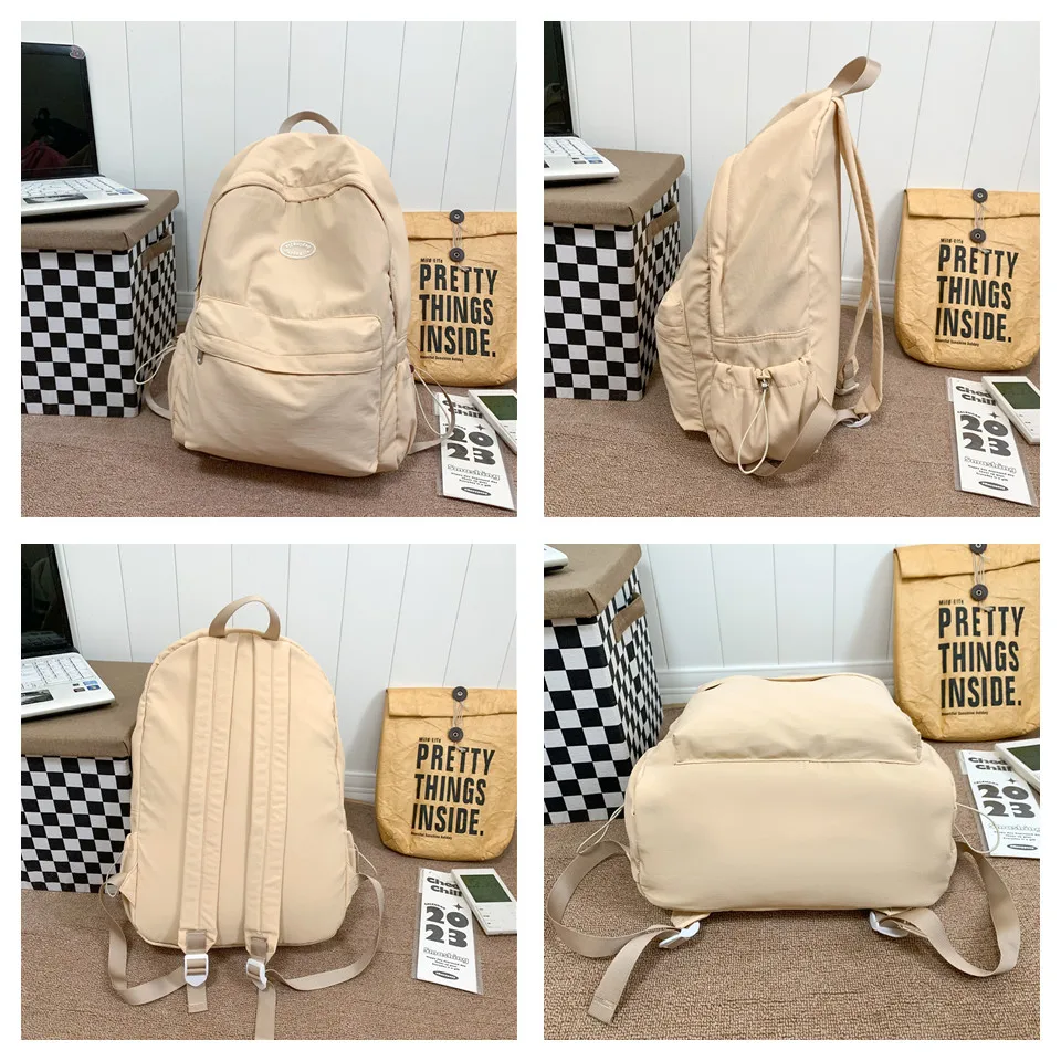 Cute Women Backpacks Waterproof Multi-Pocket Nylon School Backpack for Student Female Girls Laptop Book Pack