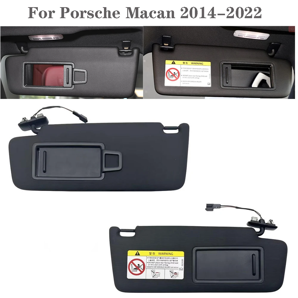 Inner Right Sun Visor Assembly – Fits Porsche Macan 2014-2022 – Black Cloth