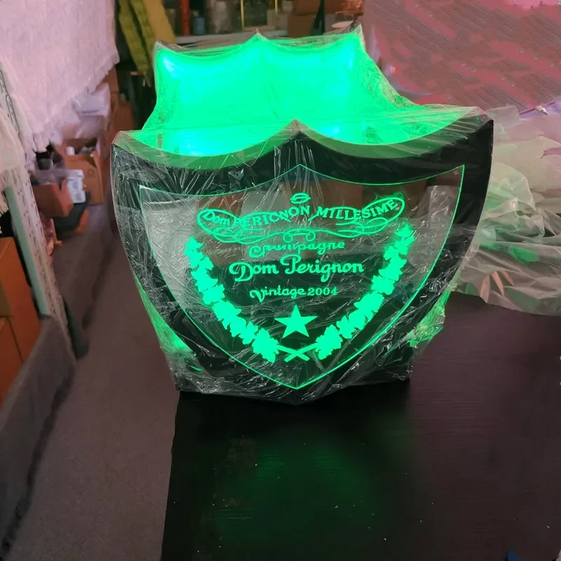 Ice Bucket LED Wine Bucket Charging Acrylic Champagne Beer Holder Bar Tools Decorations 7 Colors Flashing
