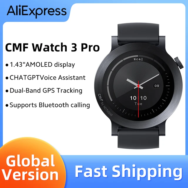 Global Version Nothing CMF Watch 3 Pro 1.43"AMOLED Dual-Band GPS Bluetooth Call Blood Oxygen Monitor 131 Sports modes smartwatch