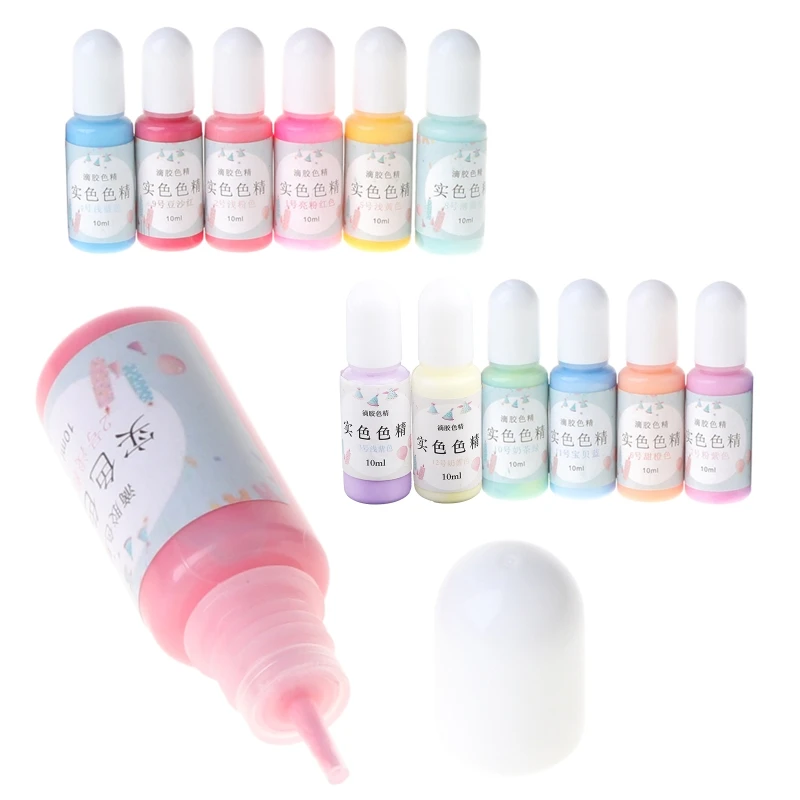 12 Bottles Liquid Macaron Candy Color Resin Pigment Dye Resin Epoxy Jewelry DIY Pigment epoxy resin pigment candle dyes pigment mica powder pigment pearlescent powder pigment luminous powder pigment pearl powder pigment luminous powder paint soap dye pigments acrylic paint pigment silicone color pigment