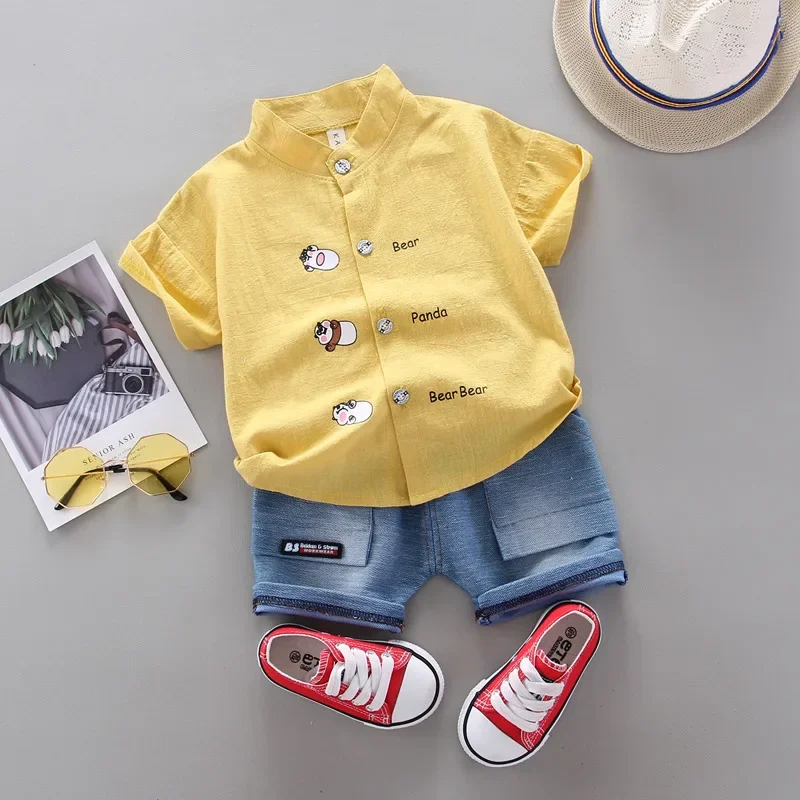 Boys Clothing Set Summer Kids Clothes Suit 2Pcs/Set Children Boys Fashion Shirt Shorts Toddler Casual Clothing Infant Kids Tracksuits Suit Sets