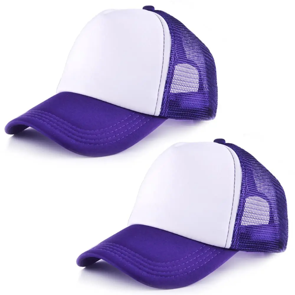 Confezione 25 Cappellini Da Camionista Bianchi Per Sublimazione - Fai Da Te, Regolabili, Unisex, Estivi