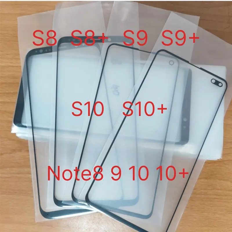 Con Obiettivo In Vetro Esterno Anteriore Lcd Touch Screen Oca Per Samsung Galaxy S8 S9 Plus S10 S10 + Note 8 9 10 Sostituire Le Parti