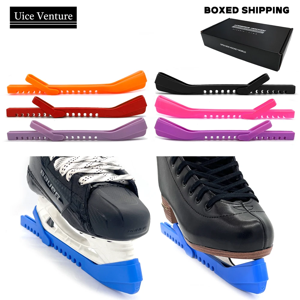 1Pair Ice Skating Figure Skate Blade Cover Adjustable Protective Prevent Puncture Ice Skating Blade Cover
