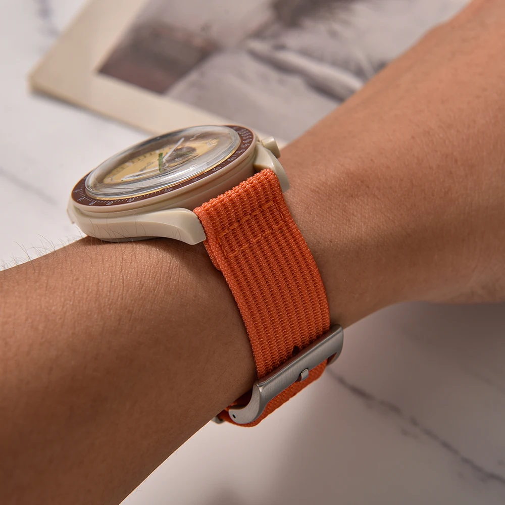 Ribbed Nylon Quick Release Watch Strap - Universal Replacement Wristband