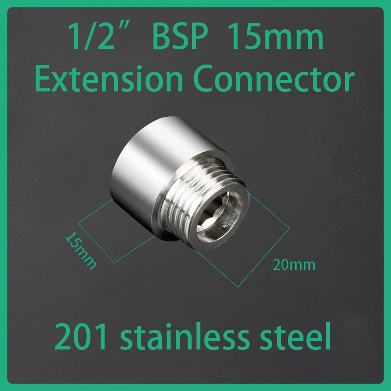 Edelstahl-Verlängerungsanschluss 1/2" 3/4" BSP Innengewinde Außengewinde Schnelladapterkupplung Konektor für Udara Minyak Gas – Detail 6