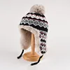 Fashion Retro Lei Feng Hat Women's Warm Autumn And Winter Plush Windproof Versatile Ear Protection Knitted Hat Ski Cap 4