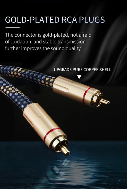 Cavo Audio Y Per Subwoofer | 3 Metri, Nero | Maschio-Maschio | Alta Fedeltà - Foto 7